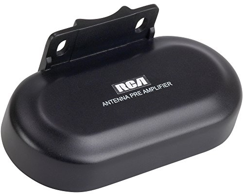 RCA TVPRAMP12E Digital Signal Preamplifier for Outdoor Antennas Black 5.90in. x 4.10in. x 3.90in.