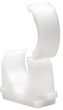 Talon - 22mm Single Hinged Pipe Clips - Pack of 100 - Natural - 360° Fixing for Pipework - Temperatures Up to 85°C (185°F) - Safe for Use On Plumbing, Gas and Air Conditioning Pipe - UV Stabilized
