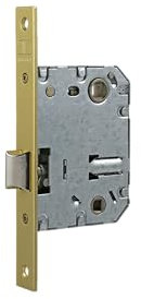Tesa Assa Abloy 134U50HL Picaporte Unificado Para Puertas de Madera Latonado Entrada 50 mm, Frente Cuadrado 134U