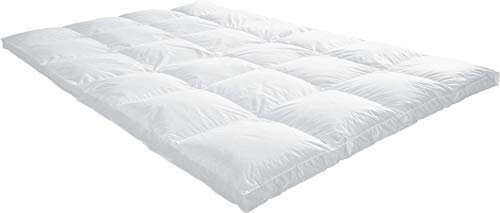 Erwin Müller Bettdecke, Daunendecke, Kassettendecke Toronto 10 cm Stege - Wärmestufe 5 Größe 155x220 cm - Wärmestufe 2, mit Innenstege, Bezug 100% Baumwolle, trocknergeeignet
