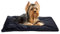 Furhaven Small Cat Bed ThermaNAP Quilted Faux Fur Self-Warming Pad, Washable - Black, Small