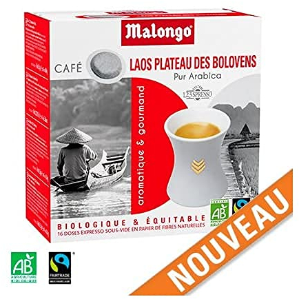 Dosettes Malongo Laos Bio 16 pièces