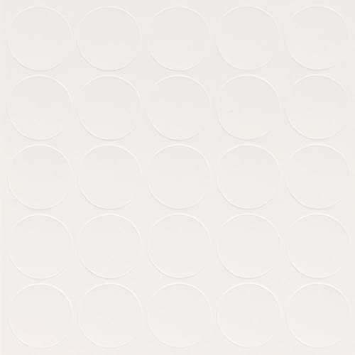 GleitGut Selbstklebende Abdeckkappen für Möbel - Durchmesser 14 mm - Schrauben-Abdeckungen (Warm-Weiss)