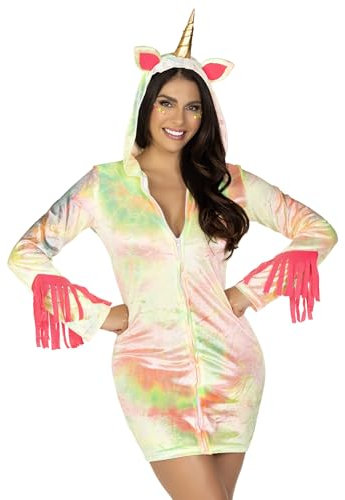 Leg Avenue Enchanted Velvet Unicorn Panamahut, Damen, Mehrfarbig XS