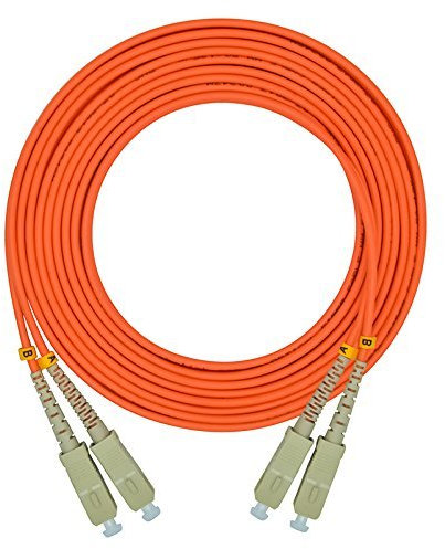 SC vers SC 50/125 Câble de raccordement à fibre optique duplex multimode 100 m 2,0 mm