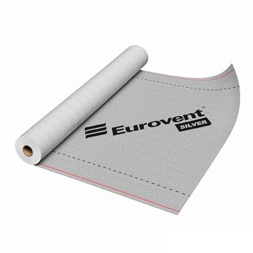 Ecran sous toiture SILVER (GRIS) 90g/m2 75m2(1,5x50m) Film étanchéité/pare-vapeur EUROVENT