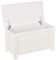 HOMCOM Casillero de Madera para Almacenamiento de Ropa Juguetes Banco para Almacenaje para Salón Habitación y Baño Carga de 20kg Blanco 81x40x46cm