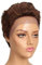 Echthaar Perücke mit Filmansatz kurz Pixie Damen Perücke Lace Front Wigs 22cm 79g Braun