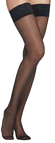 LIEMI Pօmpea Autoreggente da Donna BASIC VANI Nero 20 DEN 3/4-M/L