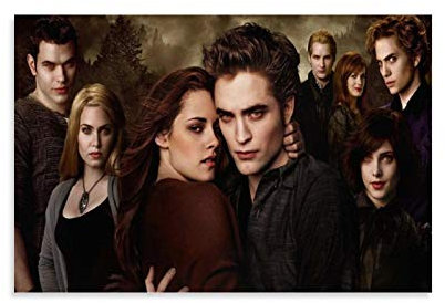Twilight 33 Vintage Classic Movie TV Poster Wall Art Gerahmtes Ölgemälde gedruckt auf Leinwand für Home Decorations Bilder zum Aufhängen für Wohnzimmer Schlafzimmer 30 x 45 cm