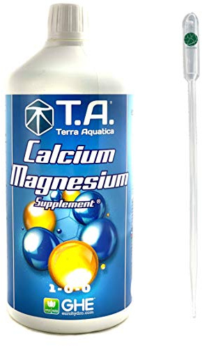 IVORYS-GARDEN GHE Terra Aquatica Calcium Magnesium 1 Liter + Pipette für Hydroponic Erde Koko Indoor Aquaponic und Outdoor Hydrokultur Flüssig Blumendünger Supplement