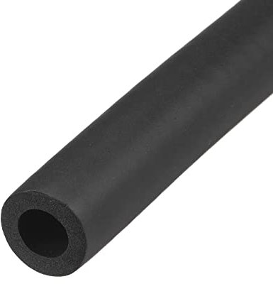sourcing map Schaumstoffschlauch für Griffstütze, Rohrisolierung, 14 mm Innendurchmesser, 24 mm Außendurchmesser, 1 m Länge, Schwarz
