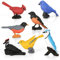 Morofme Mini Vogelfiguren 7 Stück, Vögel Kuchen Cupcake Topper, Miniatur Vögel Tierfigur Oriole Robin Kardinal Vogel Pädagogisches Spielzeug, Vogel Kuchen Dekoration für Kinder Geburtstag