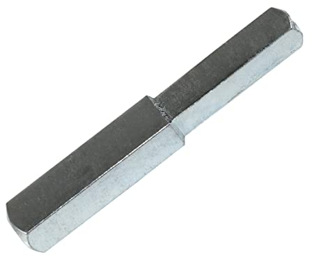 SN-TEC Vierkantstift, Drückerstift, Befestigungsstift, für Innen- und Aussenbereich, einseitig abgesetzt von 10 auf 8mm, Länge: 70, 80 oder 95mm (Gesamtlänge: 80mm (Maß A: 37mm, Maß B: 43mm))
