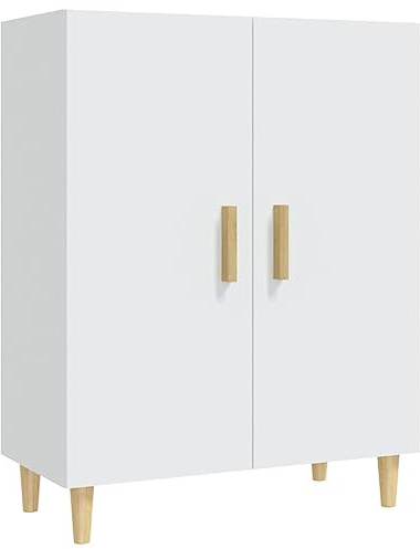 vidaXL Sideboard Kommode Anrichte Schrank Beistellschrank Mehrzweckschrank Standschrank Wohnzimmer Flur Weiß 70x34x90cm Holzwerkstoff