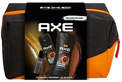 Axe Trousse de toilette pour homme Dark Temptation BodySpray Déodorant 150 ml + Après-rasage 100 ml + Gel Douche 250 ml