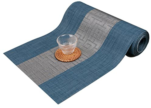 DOGOU Tischläufer Extra Breit 50cm 40cm 30cm PVC-Tischset, Rutschfester, Wasserdichter Tischläufer, Schneidbare Teetassenmatten für Couchtisch/Foyertisch/Teestube (Size : 50x180cm/19.7x70.9in)