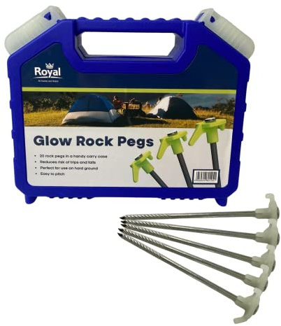 Royal Leisure Tent Awning 20 Glow Pegs In Case