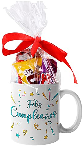 Tazas Feliz Cumpleaños con Chocolate, elige diseño, Regalos Originales, regalos cumpleaños (Diseño 3)