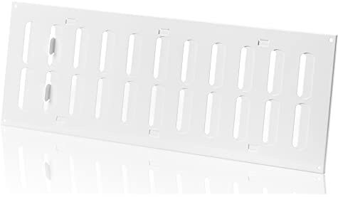 400x150mm Griglia di Ventilazione Regolabile Bianca - Griglie di Aerazione in Metallo