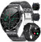 LIGE Smartwatch Herren mit Telefonfunktion Fitnessuhr Tracker 1.39 Touchscreen,360Amh,Wasserdicht Sportuhr 111 Sportmodi mit Schrittzähler Schlafmonitor Smart Watch für iOS und Android, 3 Gurte
