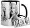Marilyn Monroe Tasse Innen & Henkel Schwarz Keramikbecher Mug
