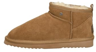 Warmbat Damenschuhe Schaffell Booties DURACK cognac