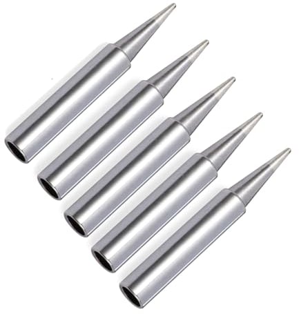 5Pcs Soldering Iron Tips, 900M Solder Tip Replacement, Solder Welding Replacement Tip Kit Use for Hakko, Radio Shack Solder Station etc (5PCS 900M-T-B)