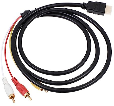 BESTonZON High-definition-multimedia-schnittstelle Zu Av Anschlusskabel Adapterkabel Audio Video Übertragungskabel 3rca Cinch Anschluss Tvpc