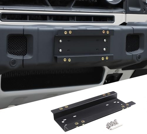 Tumukiw Front and Rear Universal License Plate Bracket Holder Compatible with INEOS Grenadier 2020-2024, Heavy Duty License Plate Mounting Kit with Screws and Wrench
