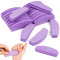 Buffer für Nägel 20 Stück, Nagelfeilen für Gelnägel, Doppelseitig Nagelfeile 100/180, Polierfeile Fingernägel, Halbmond Buffer Schleifblöcke (Lila)