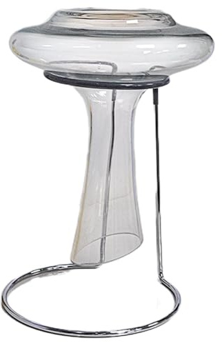 Support de séchage pour carafe à décanter - Support pour sèche-linge à bouteilles - Support stable pour sécher les carafes à vin avec revêtement en caoutchouc pour éviter les rayures