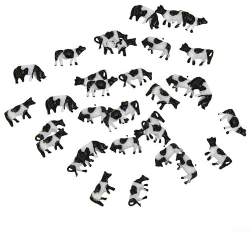 Lot de 30 modèles de vache à l'échelle 150 N pour maquette de train