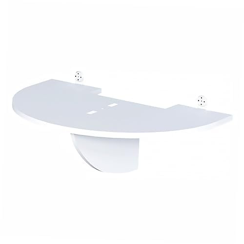 TLTDSMYF 4pcs Projector Bracket Dvd Player Wall Shelf Tablet Holder Flat Tv Flatscreen Tv Av Receiver Wall Shelf Tablet Car Holder Projector Wall Dispaly Rack Pvc White Organizer Hanging