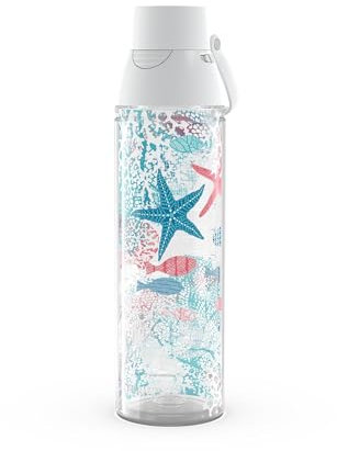 Tervis Venture Lite Beach Dive Made in USA Double Walled Insulated Tumbler Travel Cup Keeps Drinks Cold & Hot, 24oz Water Bottle, Ocean Life Dive