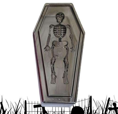Generisch Sargförmige Schachteln,Halloween-Sarg-Leckerli-Boxen | Partygeschenke-Box mit Totenkopf-Design - Partygeschenke, Verpackungszubehör, Feiertagsdekoration für Snacks