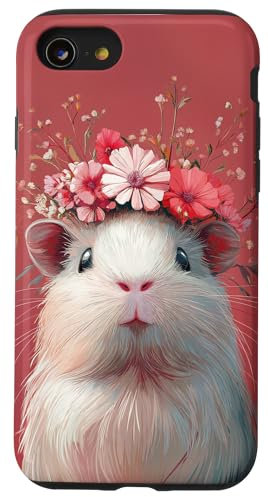 Meerschweinchen Blumen Lustiges Meerschweinchen Hülle für iPhone SE (2020) / 7 / 8
