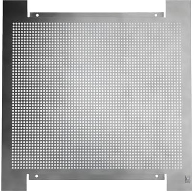 maxx.onLine Lochblech Montageplatte 400x400mm für Erdung/Installation Antennenverstärker, Sat Multischalter, Elektro Montageblech, Lochrasterplatte