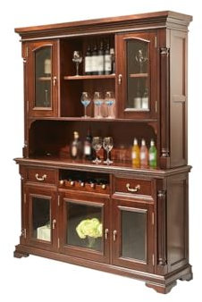 Weinregal Kaffeebar Holz Weinschrank Küche Sideboard Wand Wein Vitrine Aufbewahrungsschrank Barschrank Likörschrank