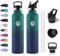 Gourde Isotherme 1L, Bouteille en Acier Inoxydable, Gourde Inox avec Paille, Étanche & Réutilisable, sans BPA, Bouteille d'eau Isolée, Gourde pour Enfant, Adultes, École, Extérieur, Camping