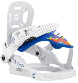 Union Cadet One Kids Snowboard Bindings, White, X-Small