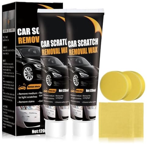 2Stück Kratzer Entferner Auto,2026 Neu Auto-Kratzer-Reparaturpaste,a120ml Autolack Kratzer Entferner Autopolitur Kratzer Entfernen Wachs Entferner für Fahrzeuge