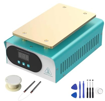 Station de préchauffage, Station de préchauffage + accessoires 7 pouces Préchauffeur Plateforme numérique Plaque chauffante for écran LCD téléphone Séparateur 946S