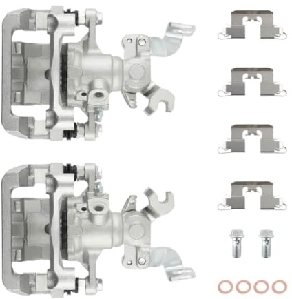 Rear Brake Calipers With Bracket Compatible With Fusion SEL 3.0L 2006 2007 2008 2009 2010 2011 2012 18B5002 18B5003 185002 185003 18-B5002