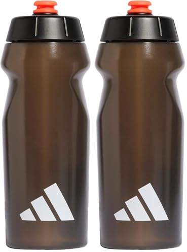 adidas Unisex BOTTLE 0,5L, black/white, One size (Pack of 2)