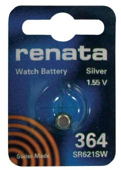 Renata SR60, SR621 1.55V Silver Oxide Button Cell Battery x1