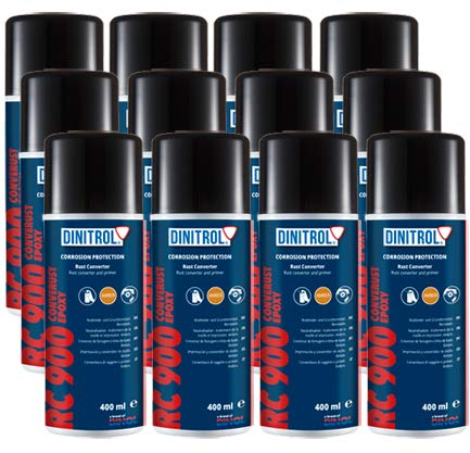 REJEL Dinitrol RC900 Rost-Umwandler & Grundierung 12 x 400 ml Aerosol