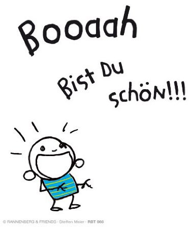 Brillenputztuch Booaah bist du schön