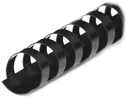 r&b BRP280-SW Plastikbinderücken 21 Ringe 28 mm, 50 Stück