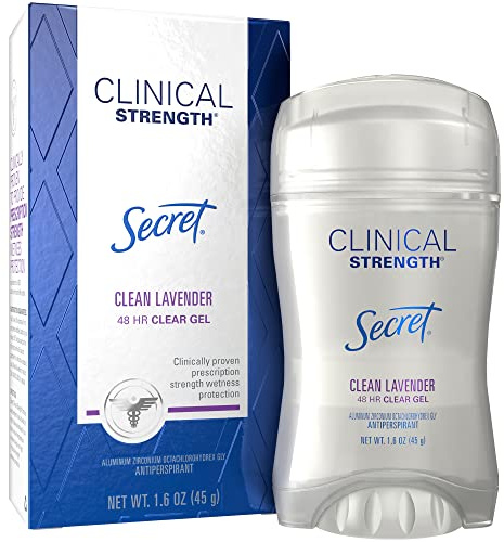 Secret Clinical Strength Clear Gel Women's Antiperspirant & Deodorant, Oh La La Lavender - 1.6 oz by Secret
